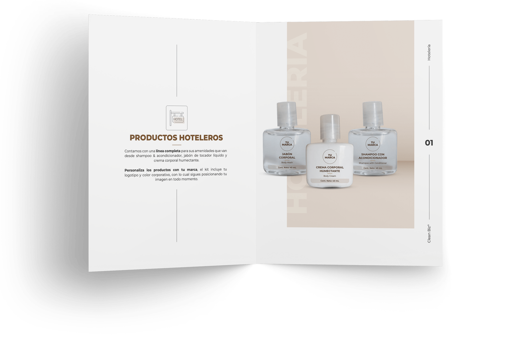 clean biz brochure dual diseño